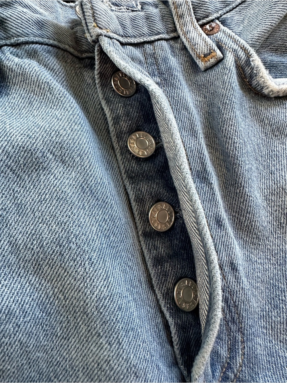 Agolde Lana Straight Leg Jean- Light Blue Wash Size 25 - Picture 8 of 15